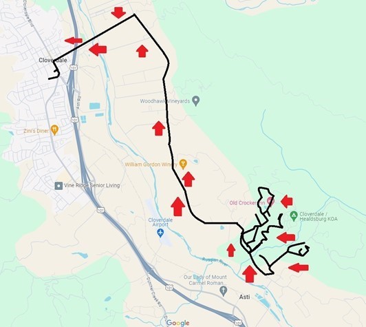 Evacuation route for Palomino Lakes and Highland Ranch residents