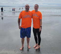 Probation staff at Polar Plunge